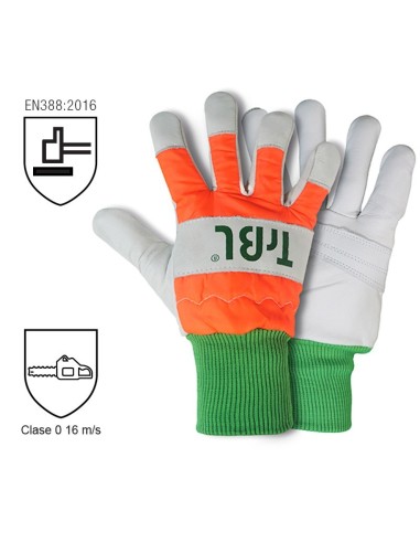 Guantes para motosierra Tactic Clase 0 (16 m/s) Talla 9 Elige el Tipo  Protección 1 mano