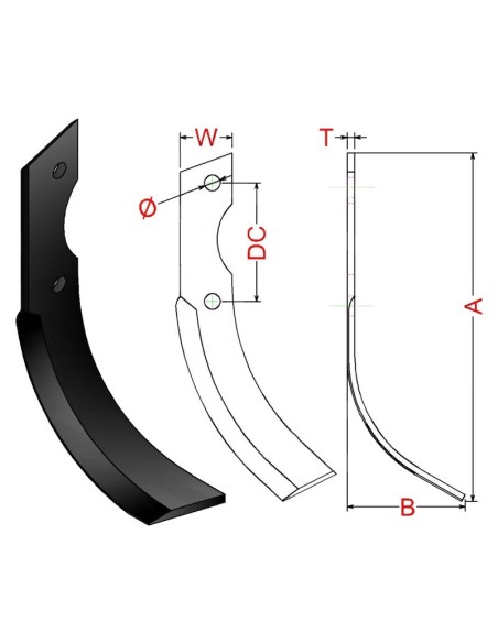 Juego de cuchillas motoazada Honda F506-F510-F560