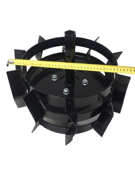 Ruedas metálicas para motoazadas Eje Hex. 23mm