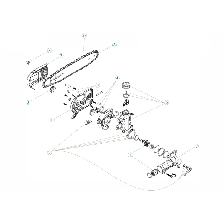 Despiece podador de altura universal