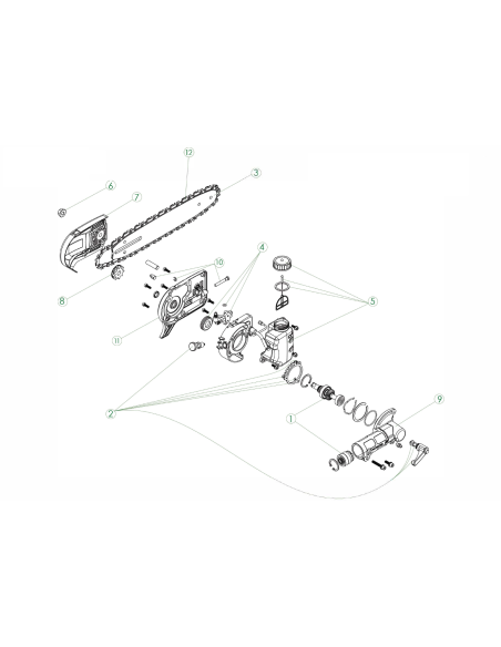 Despiece podador de altura universal