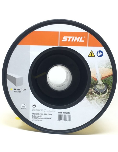 Nailon para desbrozadoras Stihl 3mm 162 m Cuadrado.