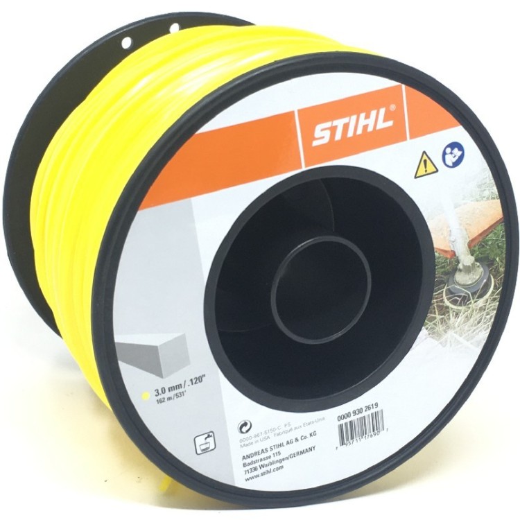 Nailon para desbrozadoras Stihl 3mm 162 m Cuadrado.