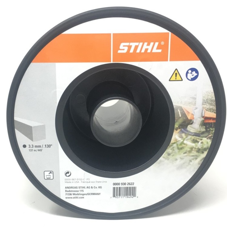 Nailon para desbrozadoras Stihl 3.3 mm 137 m Cuadrado.