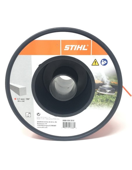 Nailon para desbrozadoras Stihl 2.7 mm 208 m Cuadrado.