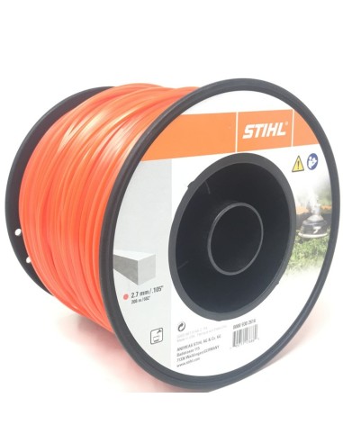 Nailon para desbrozadoras Stihl 2.7 mm 208 m Cuadrado.