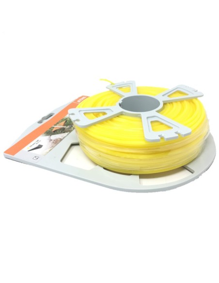 Hilo de nailon Stihl 3mm → 53m - Cuadrado.