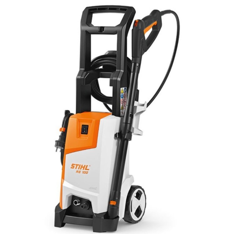 Stihl RE 100 → Hidrolimpiadora compacta.