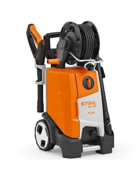 Stihl RE 140 Plus → Hidrolimpiadora compacta.
