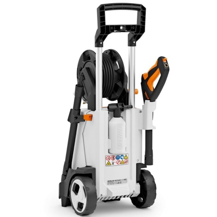 Stihl RE 140 Plus → Hidrolimpiadora compacta.