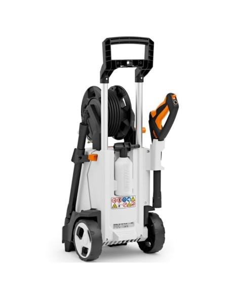 Stihl RE 140 Plus → Hidrolimpiadora compacta.