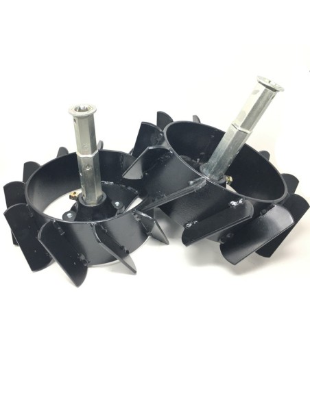 Ruedas metálicas para motoazadas Eje Hexagonal 23mm