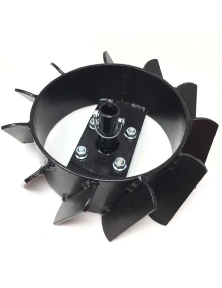 Ruedas metálicas para motoazadas Eje redondo de 25 mm