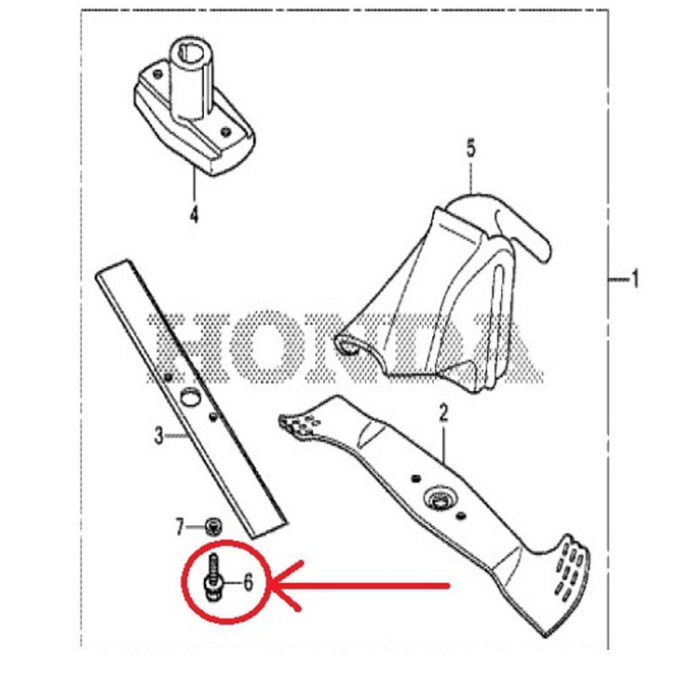 Tornillo cuchillas Cortacésped Honda 12 x 35mm