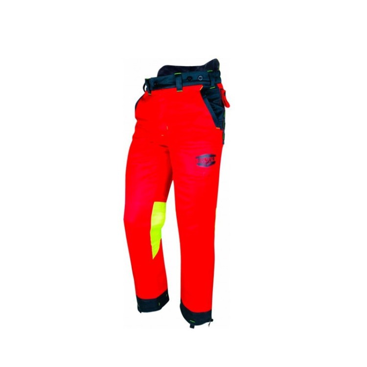 Pantalón anticorte Solidur Authentic Rojo Clase 1 | Protección forestal ligera