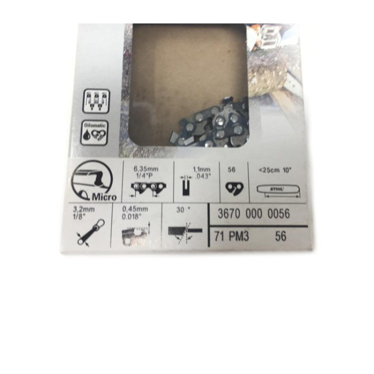 Cadena Motosierra Stihl 56 Esl. - 1/4"P - 0,018"