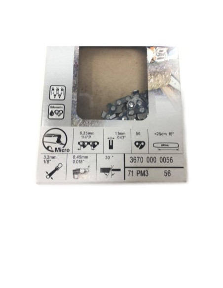 Cadena Motosierra Stihl 56 Esl. - 1/4"P - 0,018"