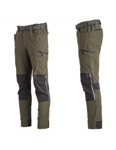 Cómodos pantalones de trabajo Kramp, elásticos y duraderos.