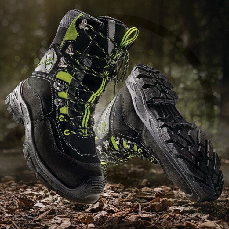 Botas anticorte para protección de cortes con motosierras