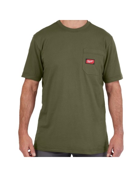 Camiseta Verde de trabajo manga corta - Milwaukee