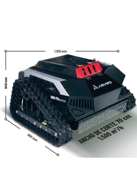 Desbrozadora Radiocontrol Arvipo DRM-70 BRUSHLESS