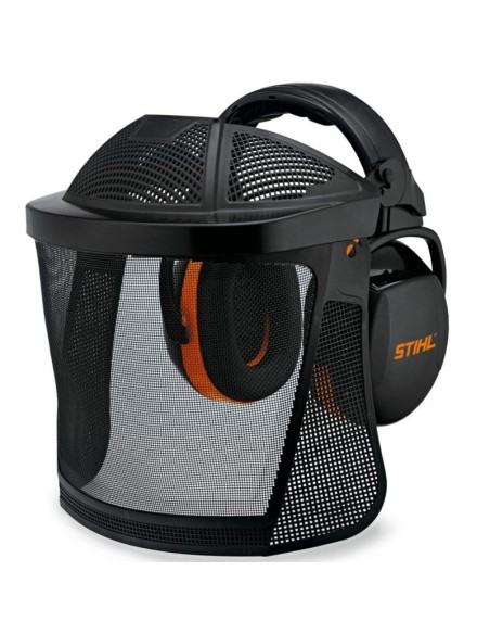 Pantalla corta con rejilla de nylon y protección oidos