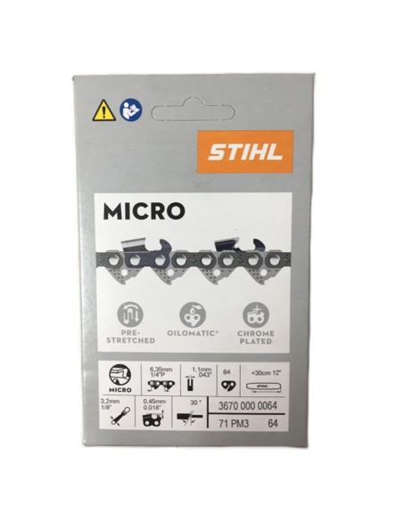 Cadena Motosierra Stihl 64 Esl. - 1/4"P - 0,018"