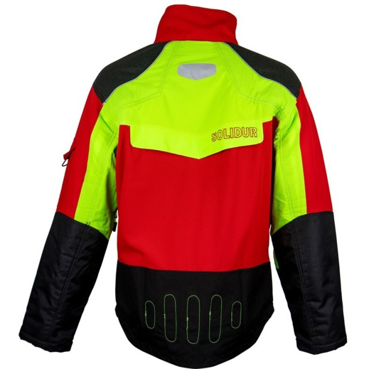 Chaqueta anticorte Solidur Comfy Roja (Clase 1)