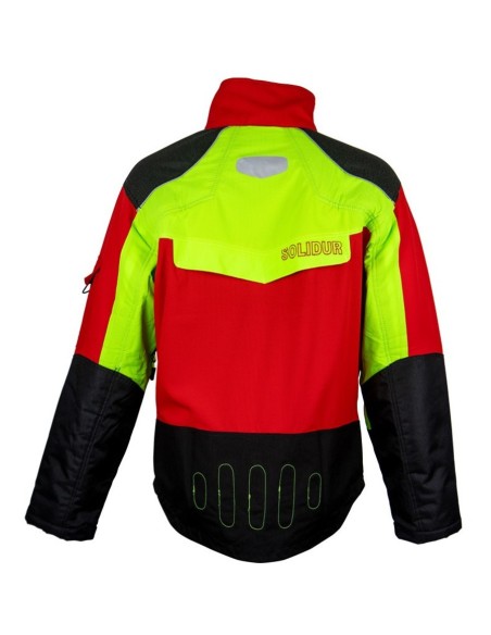 Chaqueta anticorte Solidur Comfy Roja (Clase 1)