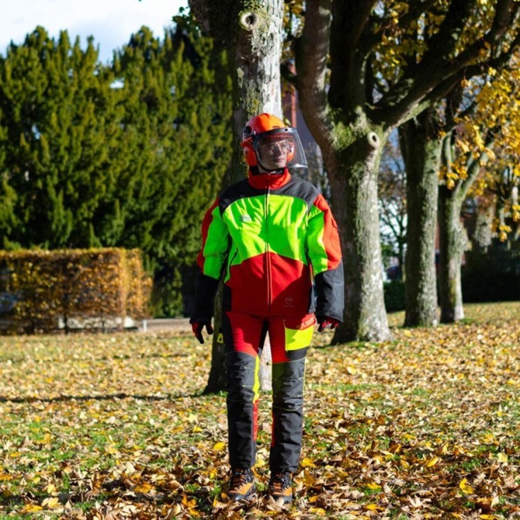 Chaqueta anticorte Solidur Comfy Roja (Clase 1)