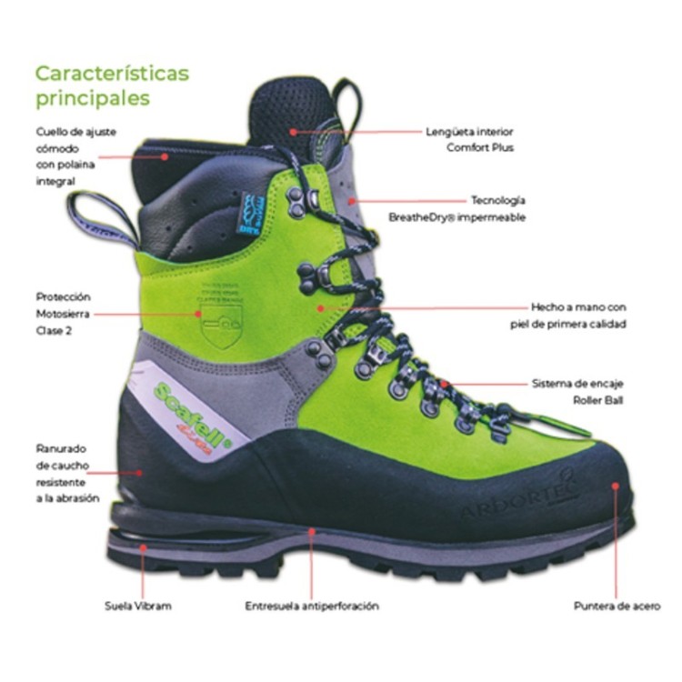 Bota anticorte Arbortec Scalfell Lite (Clase 2)