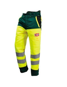 Pantalon con protección anticorte y alta visibilidad (Clase 1)