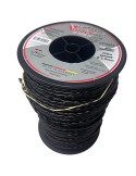 Hilo nylon helicoidal silencioso 3,9 mm 128 m para desbrozadora