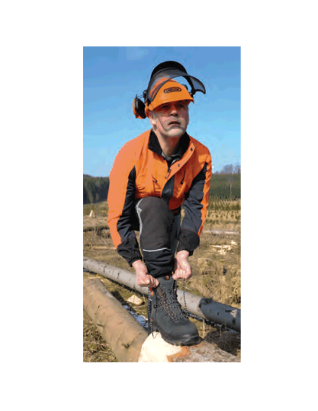 Botas de piel para motosierras