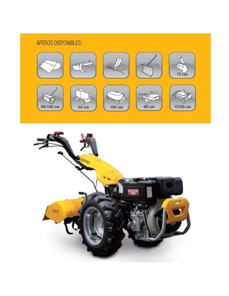 Motocultor Pascuali de 14 HP