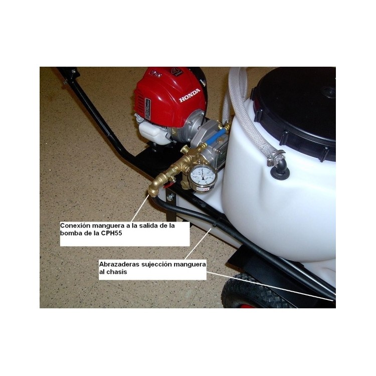 Enrollador de manguera para carretilla de fumigar Honda CPH55