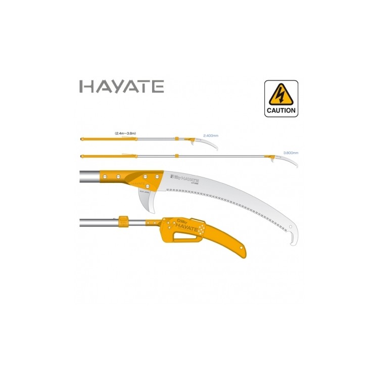 Pértiga de poda Silky HAYATE 390mm