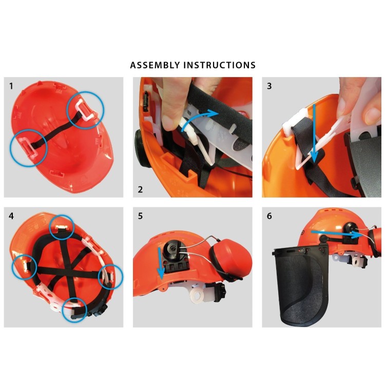 Casco de seguridad con pantalla metálica