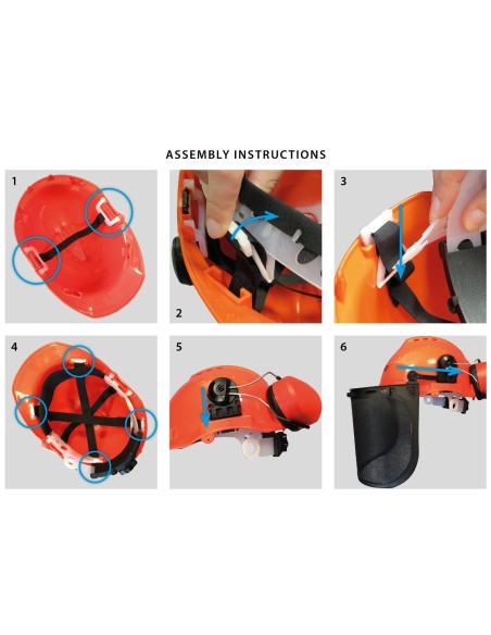 Casco de seguridad con pantalla metálica