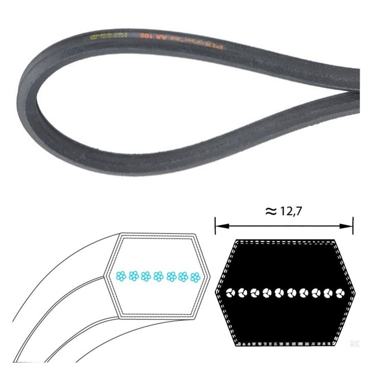 Correa Hexagonal AA108