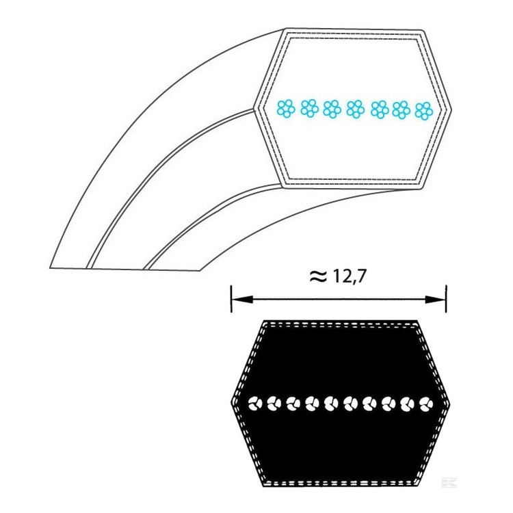 Correa Hexagonal AA102