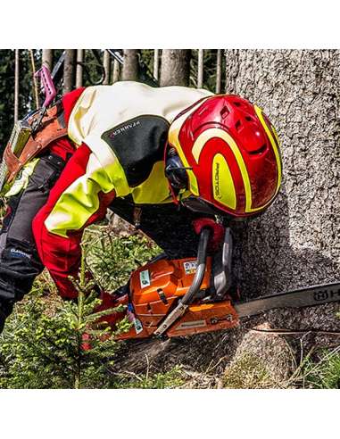 Casco PROTOS 】Integral Forest - El casco para el trabajo en el monte. Elige  el color: Rojo - Amarillo
